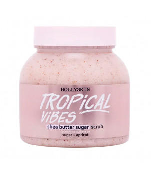 Hollyskin Цукровий скраб з олією ши і перлітом Tropical Vibes, 350 г