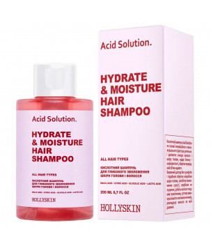 Hollyskin Кислотний шампунь для глибокого зволоження шкіри голови і волосся Acid Solution Hydrate & Moisture H