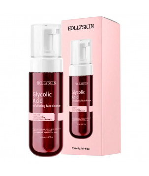 Hollyskin Відлущувальна пінка для обличчя з гліколевою кислотою й екстрактом кленового сиропу Glycolic Acid Ex