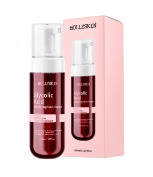 Hollyskin Відлущувальна пінка для обличчя з гліколевою кислотою й екстрактом кленового сиропу Glycolic Acid Ex