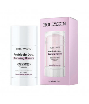 Hollyskin Парфумований дезодорант з гіалуроновою кислотою та пребіотиками Prebiotic Deo Blooming Flowers, 50 г