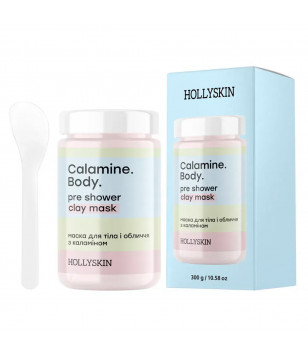 Hollyskin Маска для тела и лица с каламином CAIAmine Body Pre Shower Clay Mask, 300 г