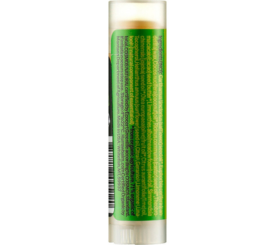 Бальзам для губ Hurraw! Lime Lip Balm , 4,8 г
