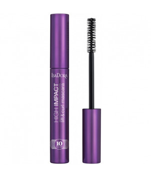Об'ємна і підкручувальна туш для вій 10 Sec High Impact Lift & Curl Mascara IsaDora 30 Black, 9 мл
