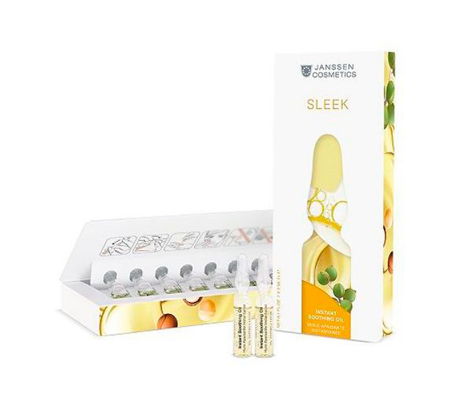 Миттєва заспокійлива олія для чутливої шкіри Instant Soothing Oil Janssen Cosmetics, 7x2мл
