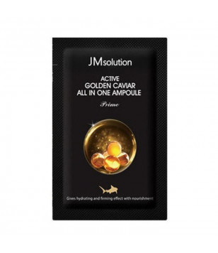 Тканевая маска с золотом и икрой Active Golden Caviar Nourishing Mask Prime JMsolution, 30 мл
