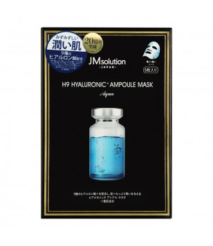 Тканевая маска для лица с гиалуроновой кислотой Japan H9 Hyallronic JMsolution, 5*30 г