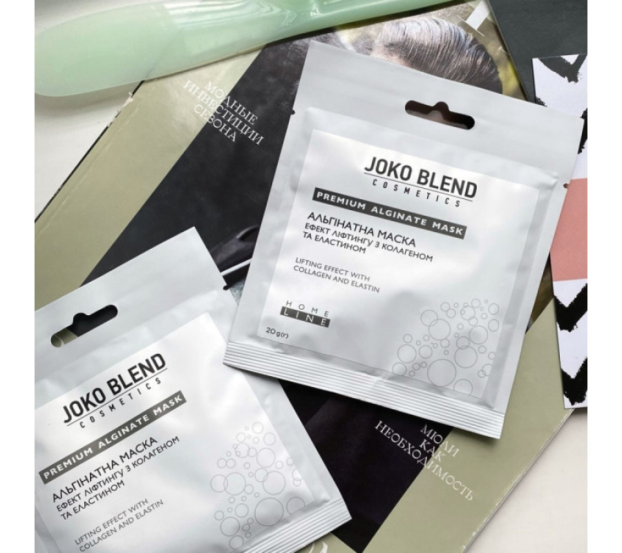 Альгинатная маска эффект лифтинга с коллагеном и эластином Joko Blend, 20 г