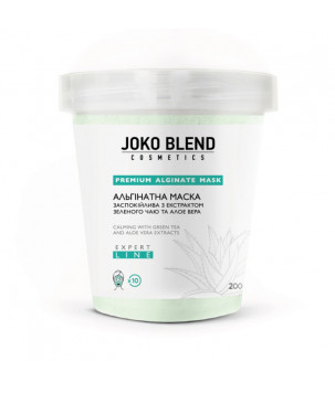 Альгинатная маска успокаивающая с экстрактом зеленого чая и алоэ вера Joko Blend, 200 г