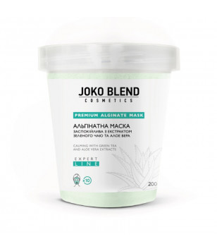 Альгинатная маска успокаивающая с экстрактом зеленого чая и алоэ вера Joko Blend, 200 г