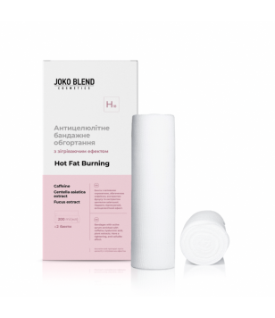 Антицелюлітне бандажне обгортання з зігріваючим ефектом Hot Fat Burning Joko Blend, 2 х 200 мл