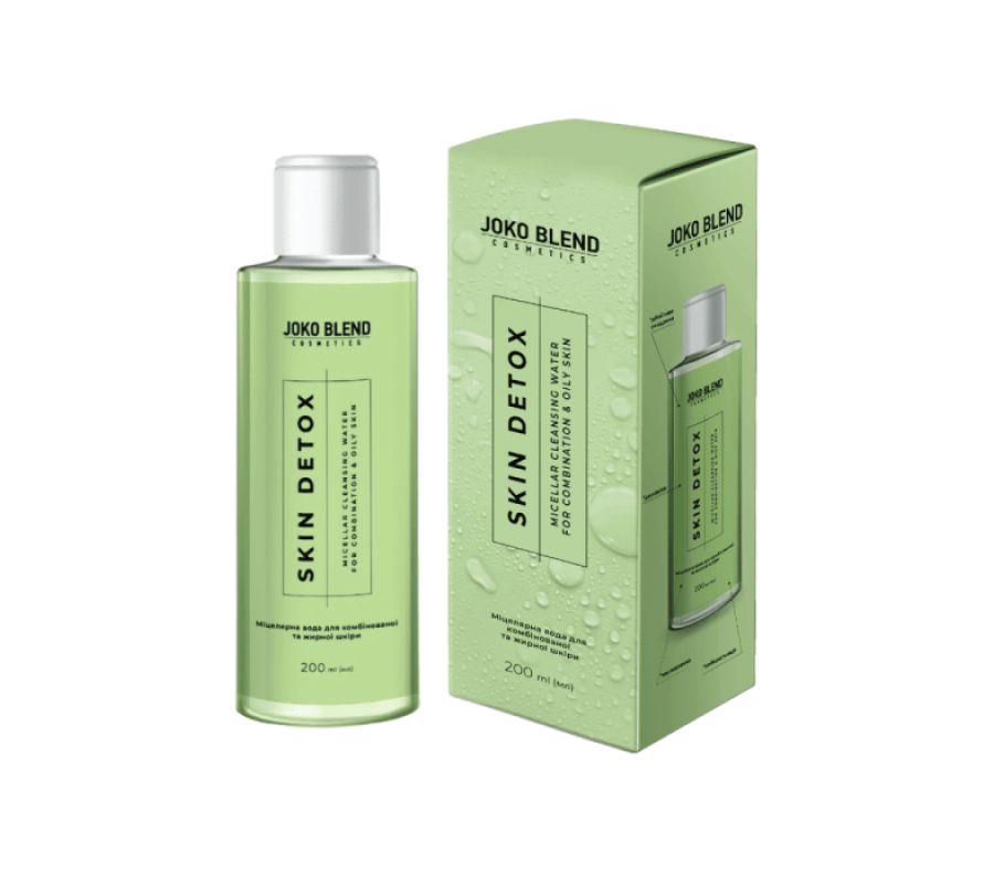 Міцелярна вода для комбінованої та жирної шкіри Skin Detox Joko Blend, 200 мл