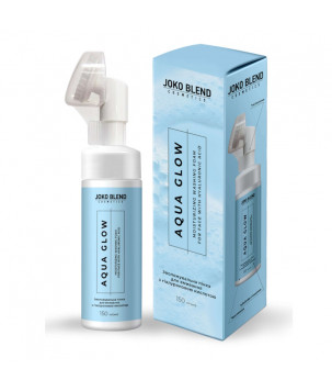 Зволожувальна пінка для вмивання з гіалуроновою кислотою Aqua Glow Joko Blend, 150 мл
