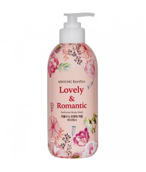 Гель для душа "Роза и вишневый цвет" Lovely & Romantic Parfumed Body Wash KeraSys, 900 мл