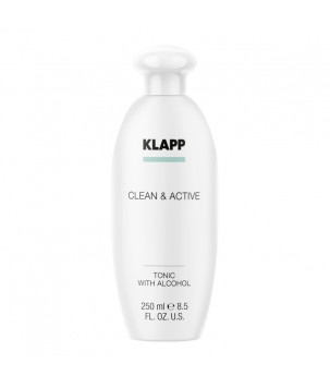Тонік для обличчя Clean & Active Tonic with Alcohol KLAPP, 250 мл