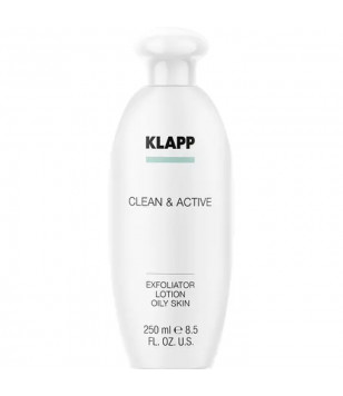 Ексфоліатор для жирної шкіри Clean & Active Exfoliator Oily Skin KLAPP, 250 мл
