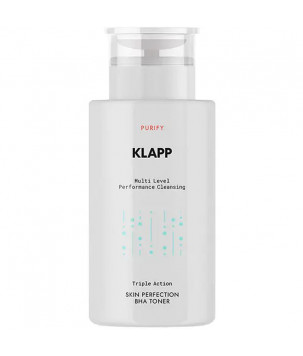 Тонік із BHA для жирної та комбінованої шкіри Multi Level Performance Purify Skin Perfection BHA Toner KLAPP,