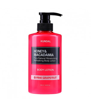 Лосьйон для тіла з ароматом рожевого грейпфрута Honey & Macadamia Pink Grapefruit Kundal, 500 мл