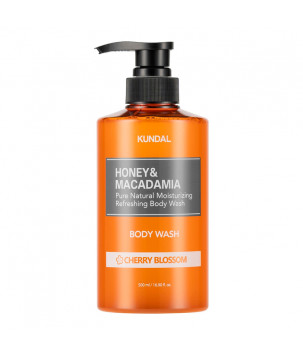 Гель для душу квітуча вишня Honey & Macadamia Body Wash Cherry Blossom Kundal, 500 мл