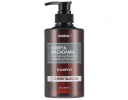 Шампунь для волосся "Квітуча вишня" Honey & Macadamia Cherry Blossom Shampoo KUNDAL, 500 мл