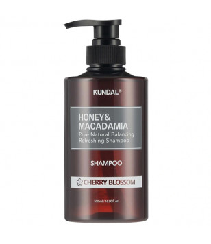 Шампунь для волос "Цветущая вишня" Honey & Macadamia Cherry Blossom Shampoo KUNDAL, 500 мл