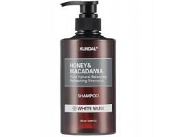 Шампунь для волосся "Білий мускус" Honey & Macadamia Shampoo White Musk KUNDAL, 500 мл