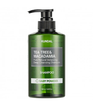 Шампунь "Baby Powder" Tea Tree & Macadamia Deep Cleansing Shampoo KUNDAL, 500 мл