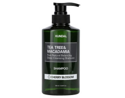 Шампунь "Cherry Blossom" Tea Tree & Macadamia Deep Cleansing Shampoo KUNDAL, 500 мл