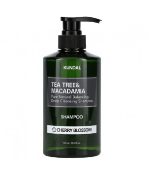 Шампунь "Cherry Blossom" Tea Tree & Macadamia Deep Cleansing Shampoo KUNDAL, 500 мл