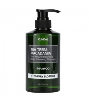 Шампунь "Cherry Blossom" Tea Tree & Macadamia Deep Cleansing Shampoo KUNDAL, 500 мл
