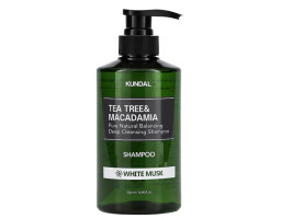 Шампунь "White Musk" Tea Tree & Macadamia Deep Cleansing Shampoo KUNDAL, 500 мл