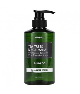 Шампунь "White Musk" Tea Tree & Macadamia Deep Cleansing Shampoo KUNDAL, 500 мл