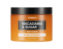 Kundal Macadamia & Sugar Body Scrub Pink Grapefruit — цукровий скраб для тіла, 550 мл