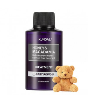 Кондиціонер для волосся з ароматом дитячої присипки Honey & Macadamia Treatment Baby Powder Kundal, 100 мл