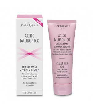 Зволожувальний крем для рук, з гіалуроновою кислотою L'Erbolario, 75 мл