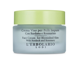 Крем для проблемної шкіри обличчя з розмарином і реп'яхом L'Erbolario, 30 мл