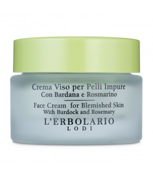 Крем для проблемной кожи лица с розмарином и репейником L'Erbolario, 30 мл