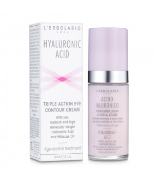 Крем с гиалуроновой кислотой для кожи вокруг глаз L'Erbolario, 30 мл