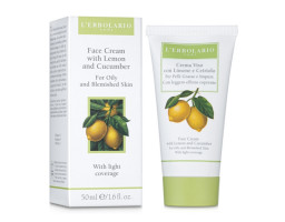 Крем з лимоном і огірком з легким ефектом крем-пудри L'Erbolario, 50 мл