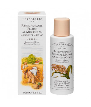 Лосьйон для відновлення структури волосся з просом та зародками пшениці L'Erbolario, 100 мл