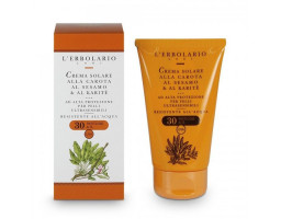 Сонцезахисний крем з морквою, маслом кунжуту і маслом ши SPF 30 L'Erbolario, 125 мл