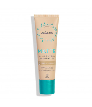 Матирующая тональная основа SPF20 Matte Oil-Control Foundation Lumene (3) Fresh Apricot, 30 мл
