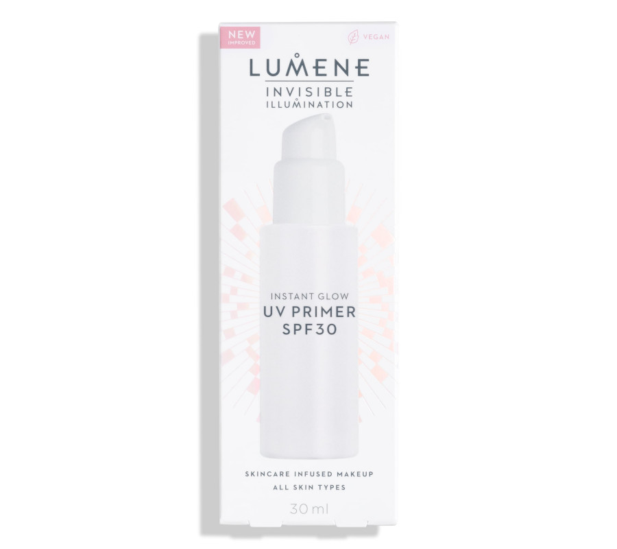 Праймер для обличчя, що доглядає, надає сяйва Invisible Illumination Instant Glow UV Primer SPF 30 Lumene , 30