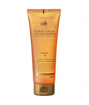Безсульфатний шампунь для нормального та сухого волосся Dermatical Hair-Loss Shampoo Lador, 200 мл