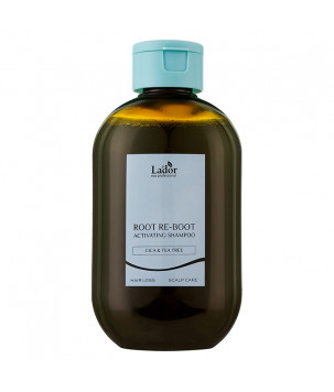 Активуючий шампунь від випадіння волосся для жирної шкіри голови Root Re-Boot Activating Shampoo Cica & Tea Tr