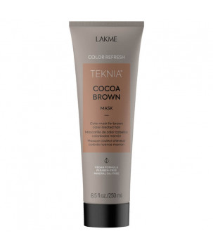 Маска для оновлення кольору коричневих відтінків волосся Teknia Color Refresh Cocoa Brown Mask Lakme, 250 мл