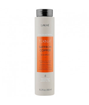 Шампунь для оновлення кольору мідних відтінків волосся Teknia Color Refresh Saffron Copper Shampoo Lakme, 300