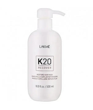 Восстанавливающая маска для волос K2.0 Recover Restore Hair Mask Lakmé, 500 мл