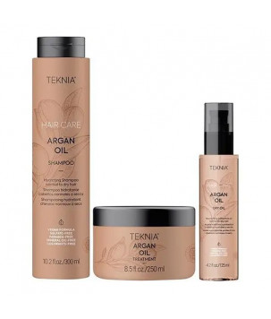 Набор Teknia Argan Oil Lakmé, shmp/300 мл + h/oil/125/ мл + h/mask/250 мл