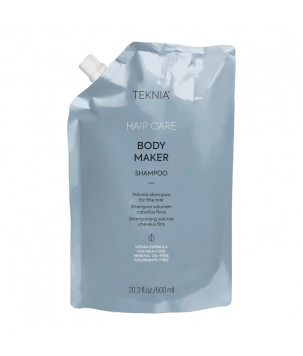 Шампунь для об'єму волосся, для тонкого волосся Teknia Body Maker Shampoo (дой-пак) Lakmé, 600 мл
